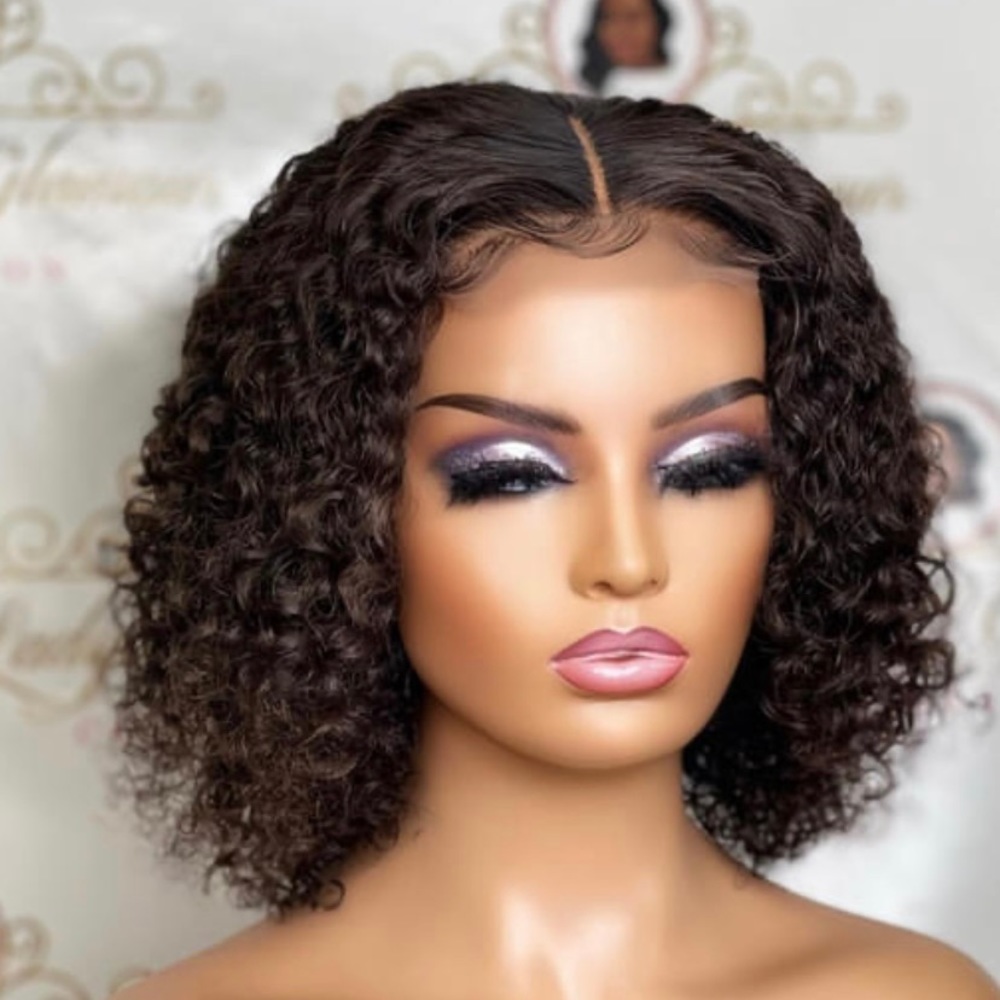 COPY - Jessica hair 4*4lace front human hair wig short bob wig pre plucked wig …